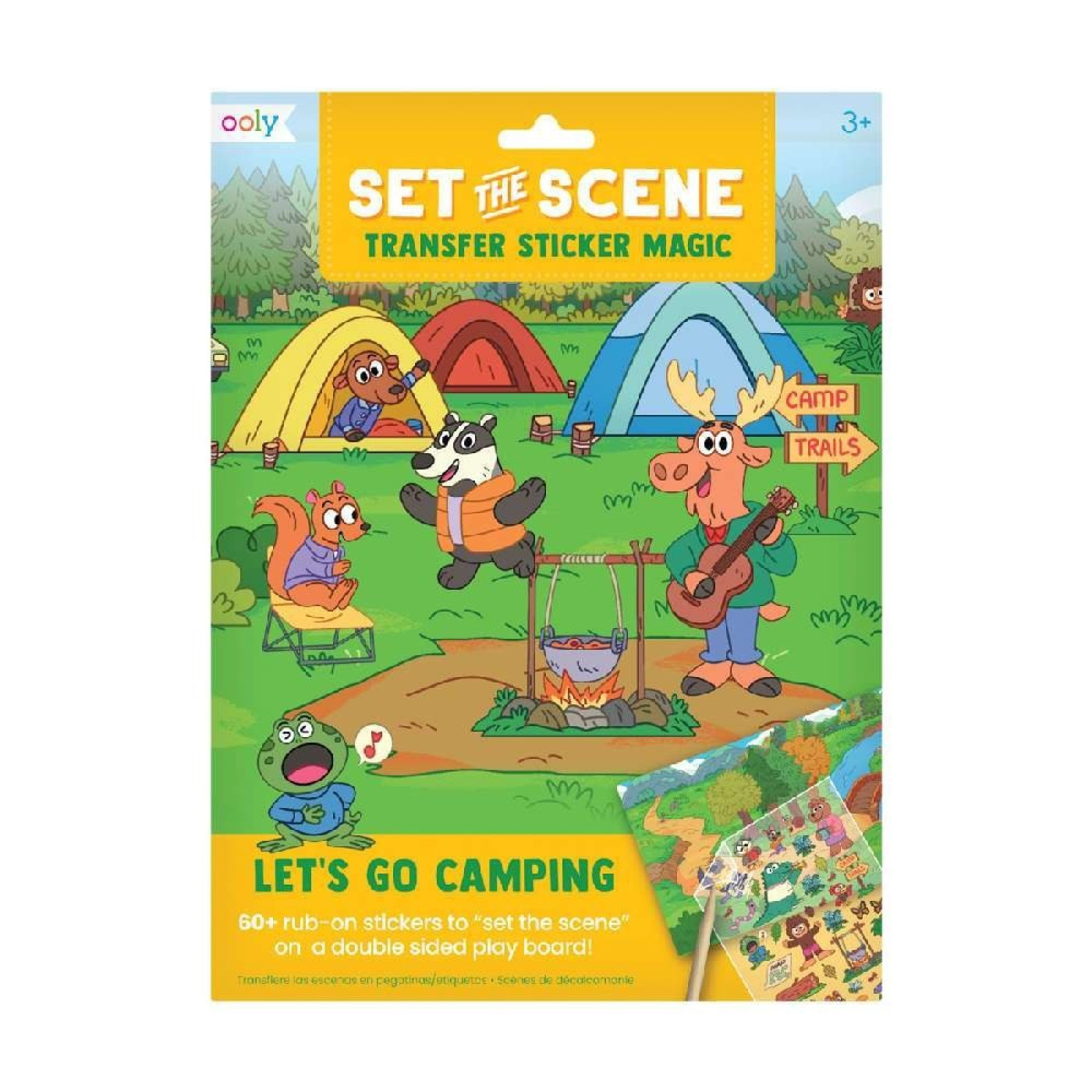 Ooly Set The Scene Transfer Çıkartma Seti - Let’s Go Camping - 161-064 - 810078037699