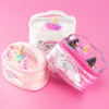 Puffer Unicorn Makyaj Çantası, Koyu Pembe - ST00399 - 8056779191076