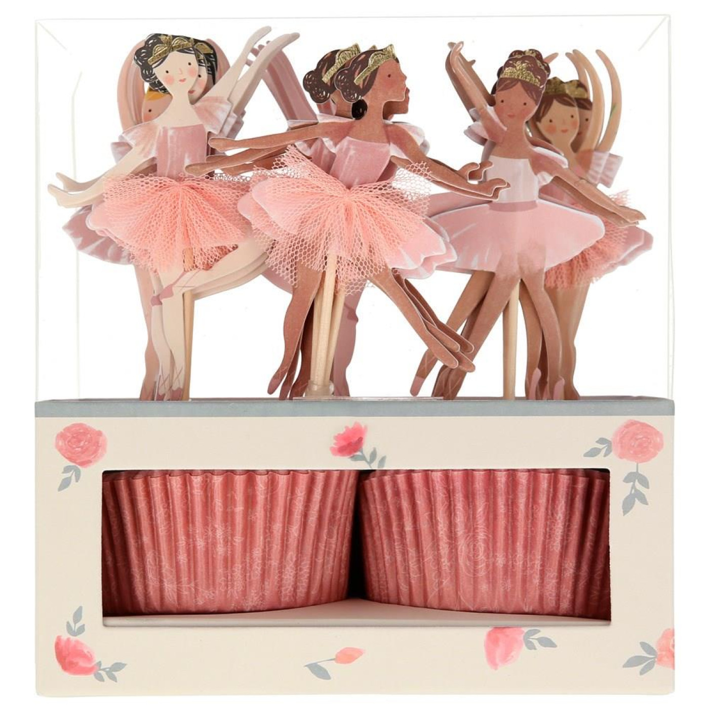 Meri Meri - Ballerina Cupcake Kit - Balerin Cupcake Seti - 24lü - 636997276182 - 636997276182