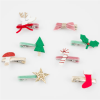 Meri Meri - Christmas Icon Hair Clips - Yeni Yıl Motifli Tokalar (8li) - ST00596 -