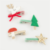 Meri Meri - Christmas Icon Hair Clips - Yeni Yıl Motifli Tokalar (8li) - ST00596 -