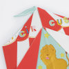 Meri Meri - Circus Shaped Big Top Napkins - Şekilli Sirk Peçete (16lı) - 636997289373 - 636997289373