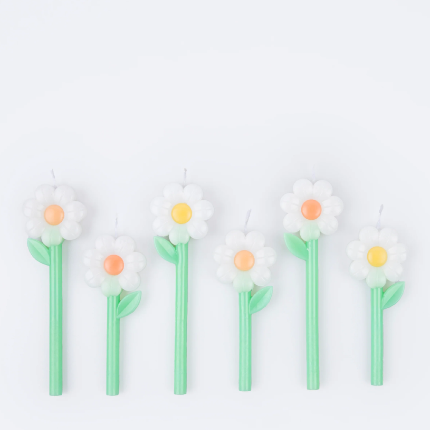 Meri Meri - Daisy Candles - Papatya Mumlar (x6) - ST00127 -