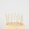 Meri Meri - Gold Swirly Candles - Altın Kıvrımlı Mumlar - 20li - ST00133 -