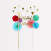 Meri Meri - Happy Birthday Cake Topper - Happy Birthday Pasta Süsü - ST00135 -