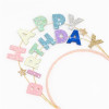 Meri Meri - Happy Birthday Glitter Headband - Simli Happy Birthday Taç - 215668 -