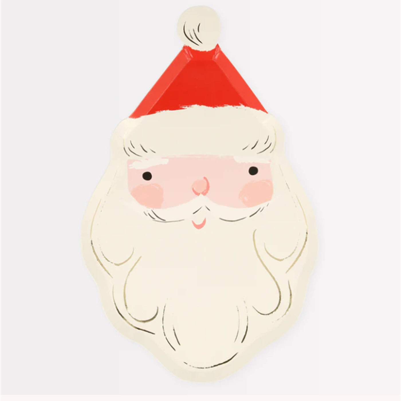 Meri Meri - Jolly Christmas Santa Plates - Noel Baba Tabaklar (8li) - 636997283487 - 636997283487