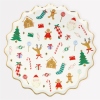 Meri Meri - Jolly Christmas Side Plates - Yeni Yıl Tabaklar (M) (8li) - 636997283432 - 636997283432