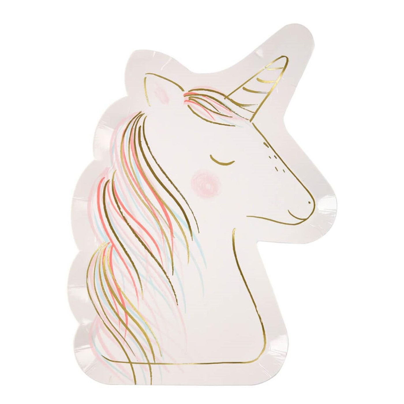 Meri Meri - Magical Unicorn Plates - Unicorn Tabak - L - ST00143 -