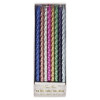 Meri Meri - Multi Metallic Twisted Candles - Metalik Mumlar - ST00148 -