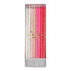 Meri Meri - Pink Glitter Candles - Pembe Simli Mumlar - ST00155 -