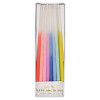 Meri Meri - Rainbow Dipped Tapered Candles - Renkli Mumlar - ST00163 -