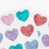 Meri Meri - Rainbow Glitter Heart Stickers - Parıltılı Kalp Çıkartmalar - ST00164 -