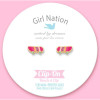 CLIP ON Cutie Earrings- Sassy Skateboard - 728028335279 - 728028335279