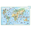 Djeco Klasik Puzzle 100 Parça - Worlds Animals - 3070900074200 - 3070900074200