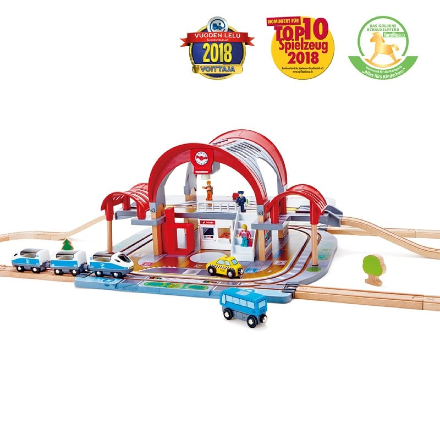 Hape Grand City Oyuncak Tren İstasyonu - E3725 - 6943478021723