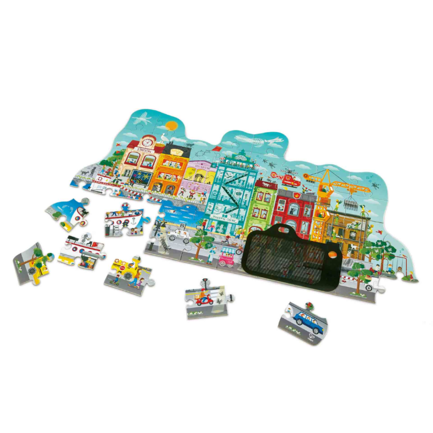 Hape Puzzle Hareketli Şehir Yapbozu - 6943478026995 - 6943478026995