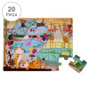 Janod 20 Parça Dokun Hisset Puzzle - Hayvanat Bahçesi - J02774 - 3700217327743