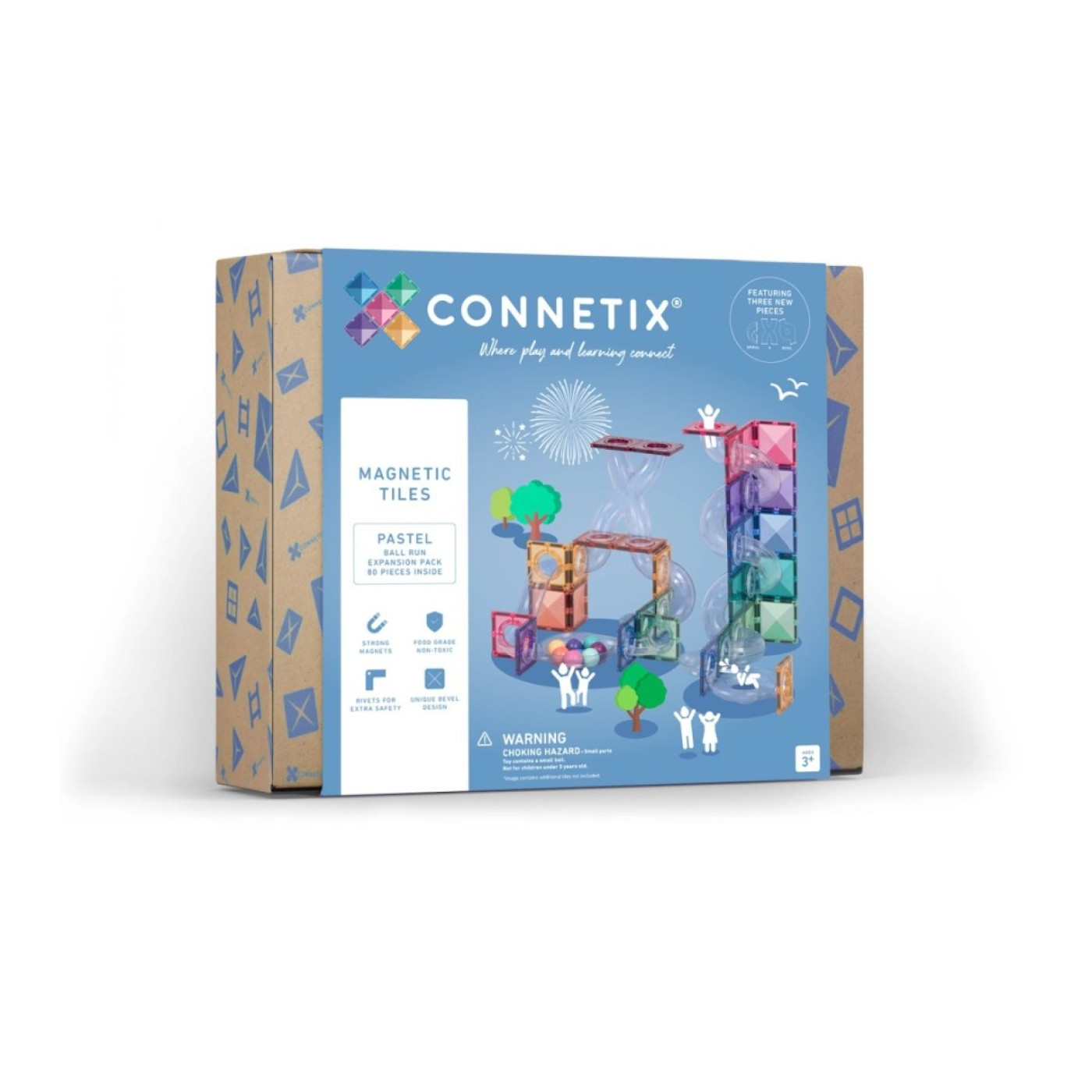 Connetix Pastel Ball Run Expansion Set - 80 Parça - CON-EU-P80BR -