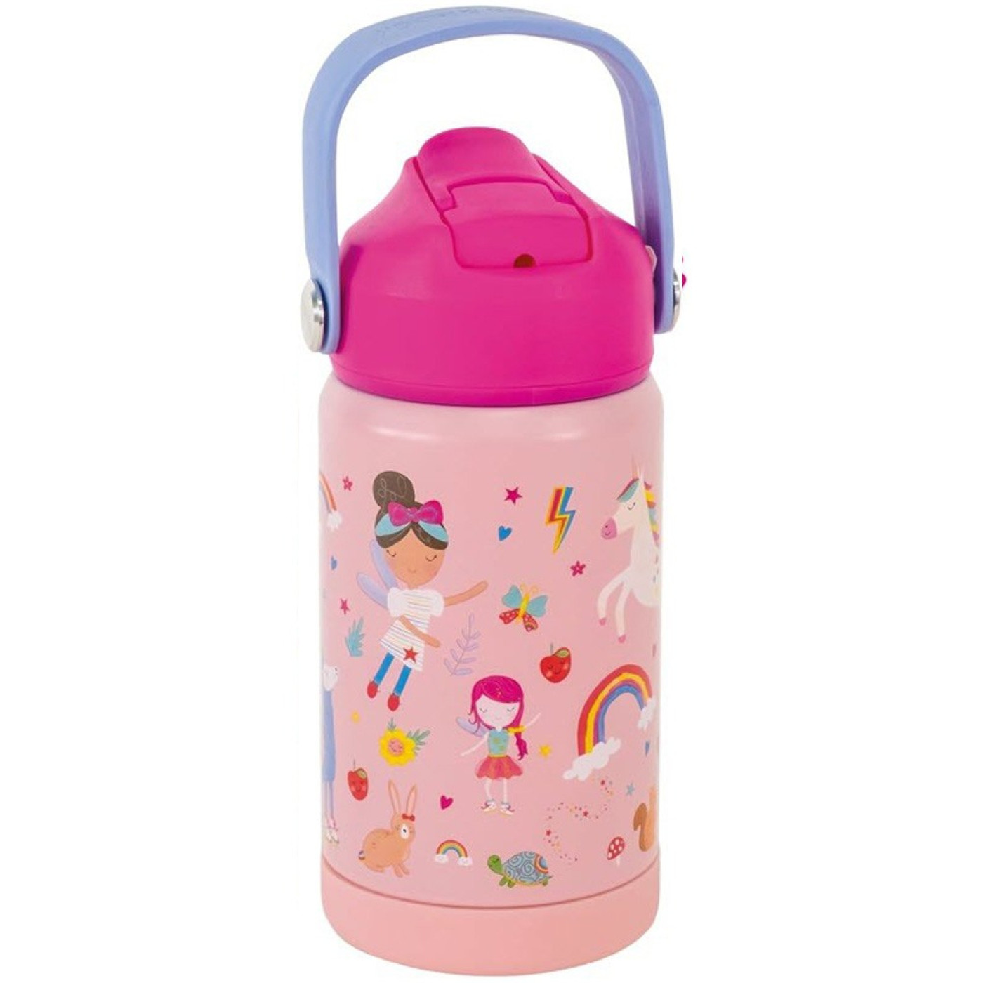 FLOSS & ROCK Paslanmaz Çelik Pipetli Suluk / Rainbow Fairy - 48P6019 - 5055166360197