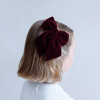 Mimi & Lula Agnes Oversize Bow 2’li Toka - Burgundy - 152066-79 -