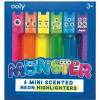 Ooly Mini Monster Kokulu Neon 6lı Highlighter - ST00636 -