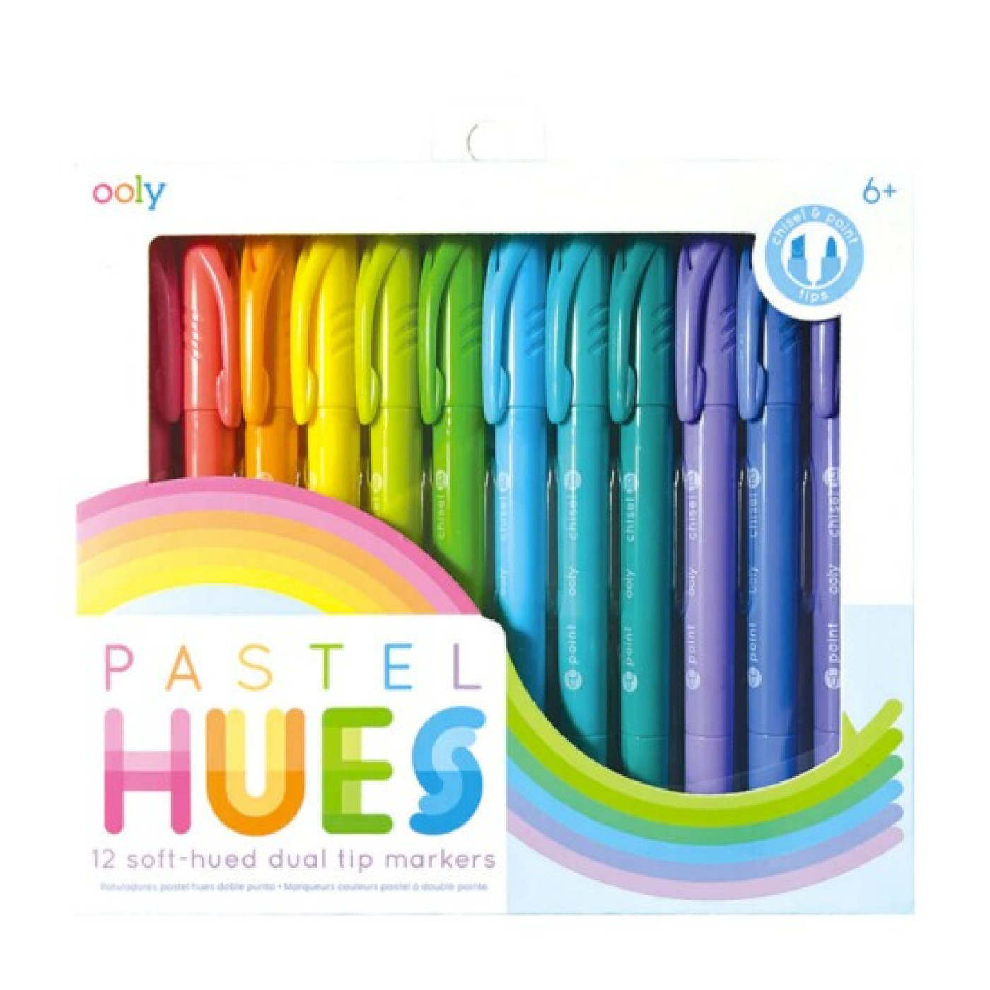 Ooly Pastel Hues Çift Uçlu 12’li Keçeli Kalem - 130-103 -