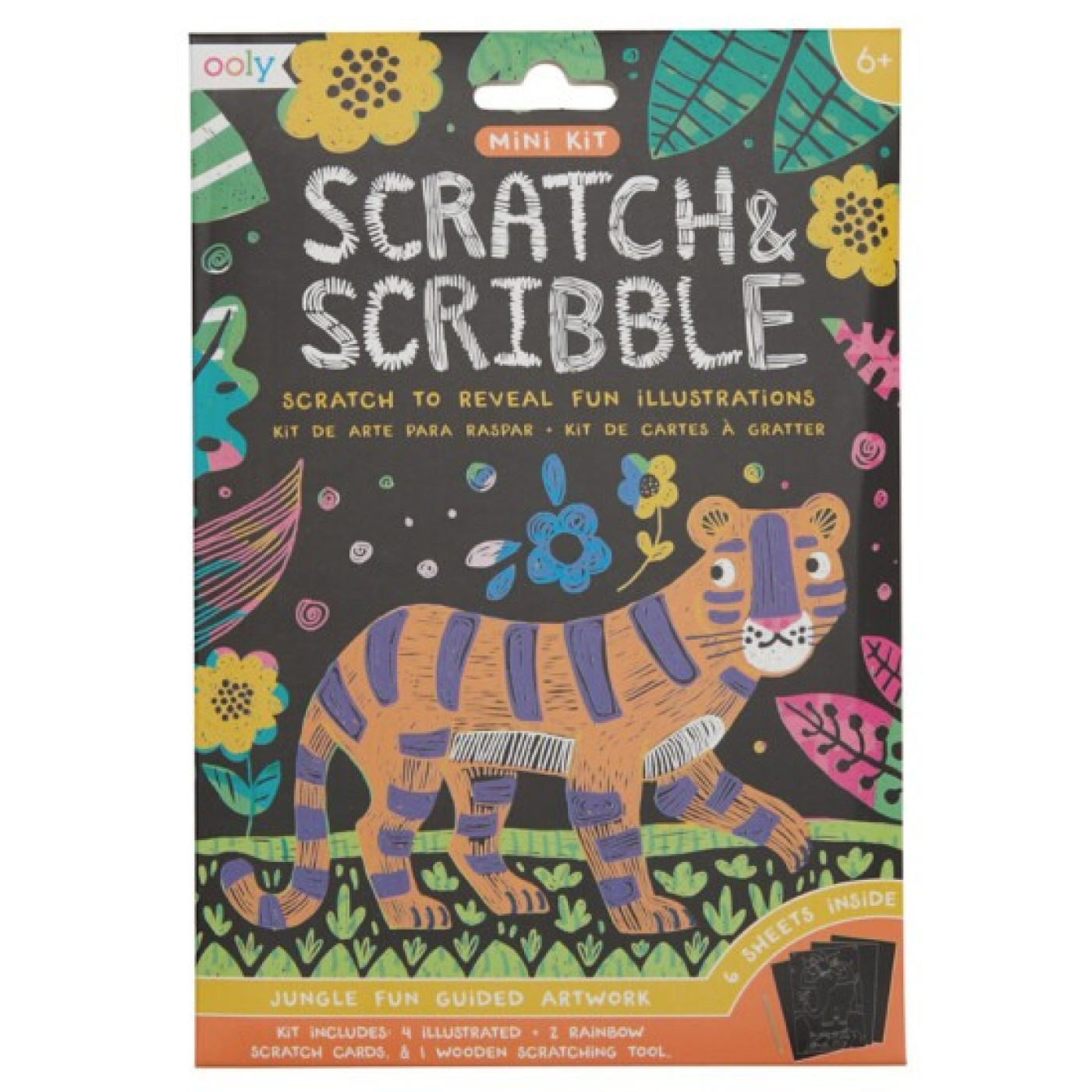 Ooly Mini Scratch & Scribble - Jungle Fun - 161-076 -