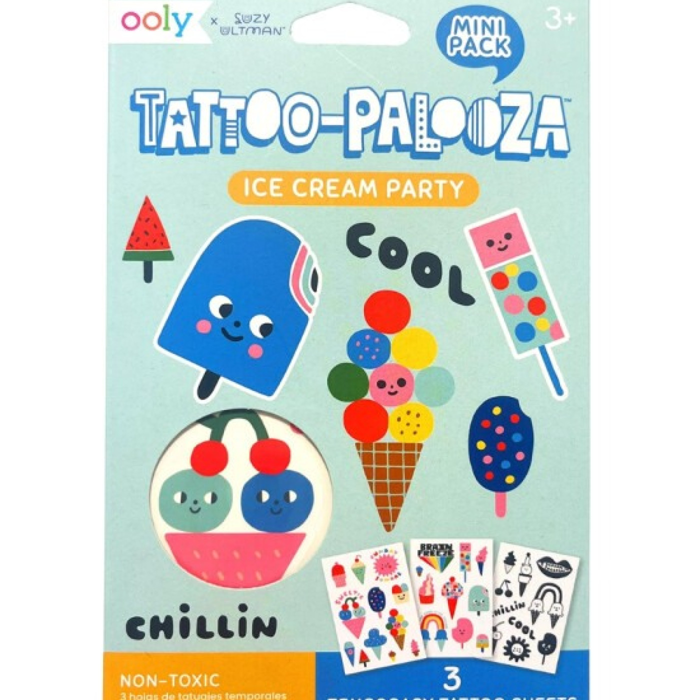 Ooly Mini Tattoo Palooza Geçici Dövme Seti - Ice Cream Party - 176-024 -