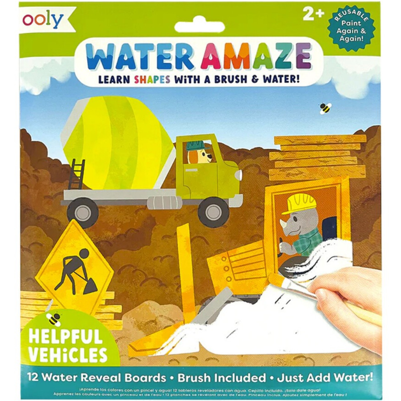 Ooly Water Amaze Boyama Seti - Helpful Vehicles - ST00626 -