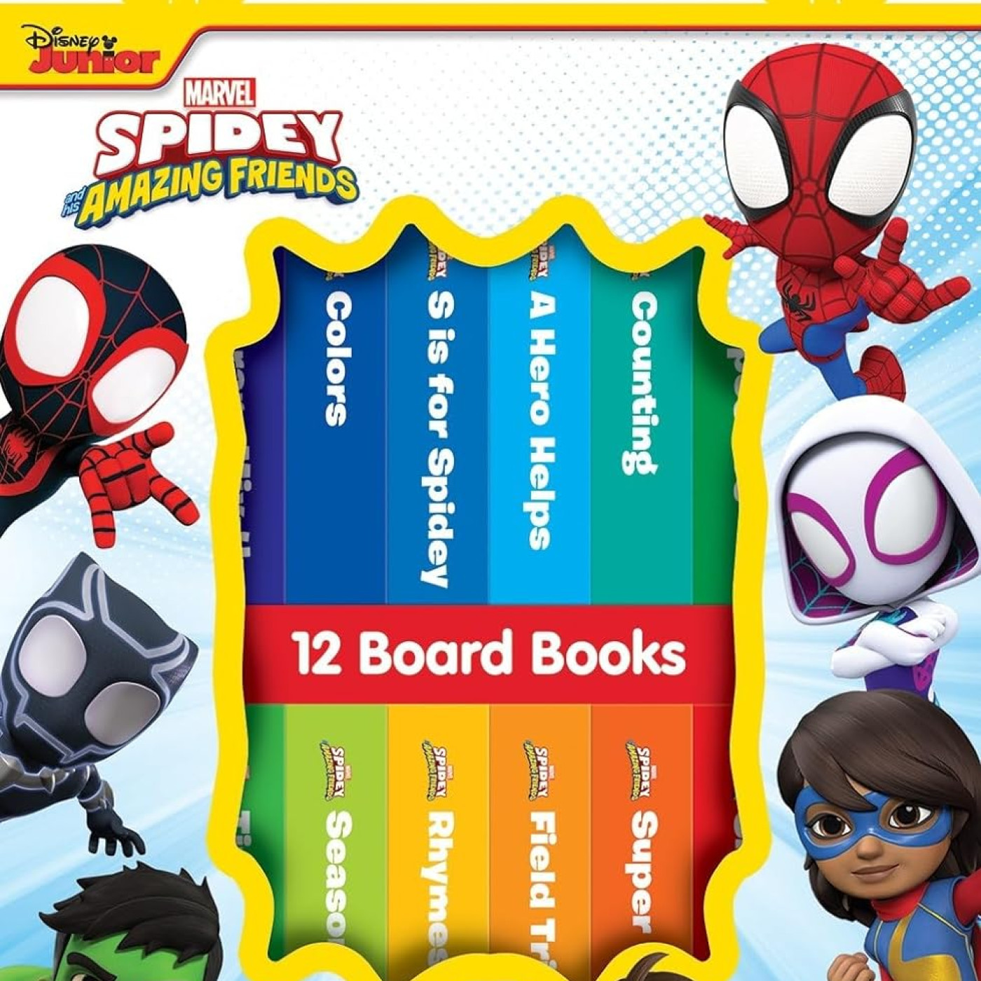 Marvel Spidey and his Amazing Friends: My First Library 12 Board Book Set - 9781503766266 - 9781503766266