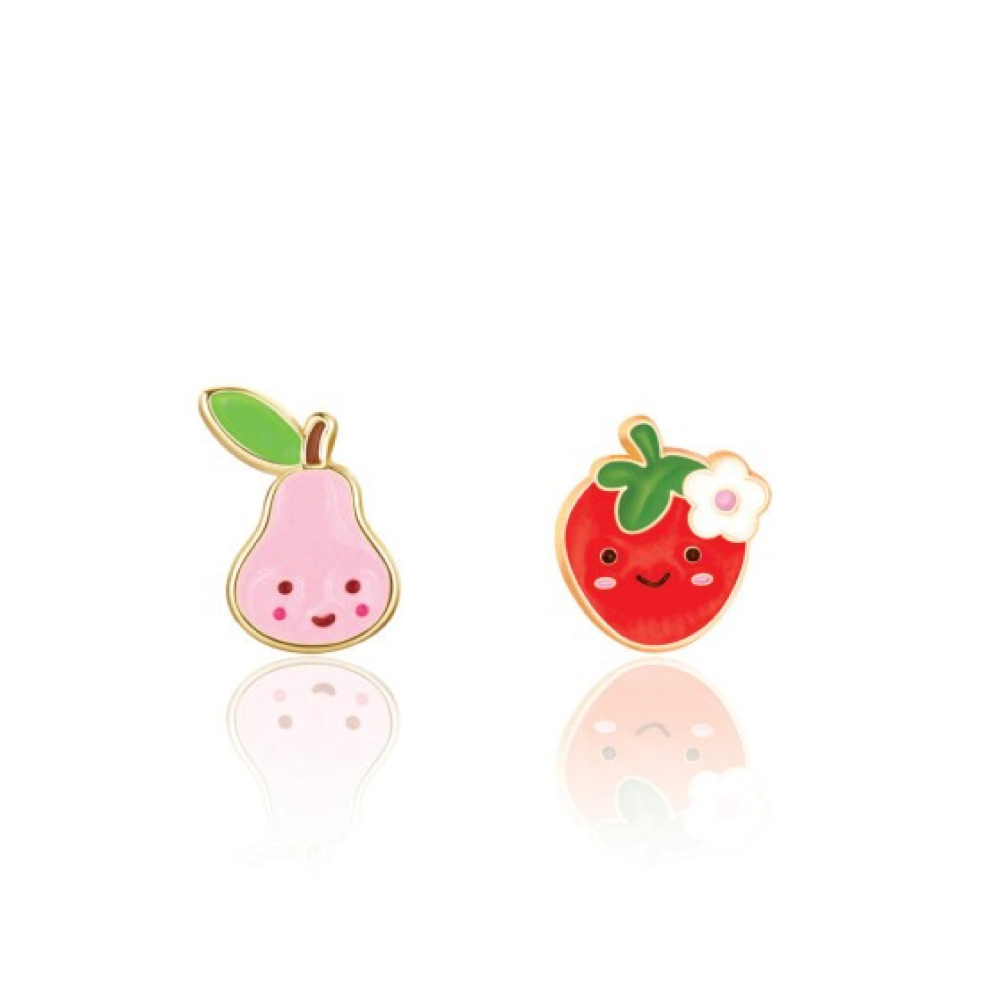 The Perfect Pair Cutie Enamel Studs- Pearberry - J7028 - 8690000000487