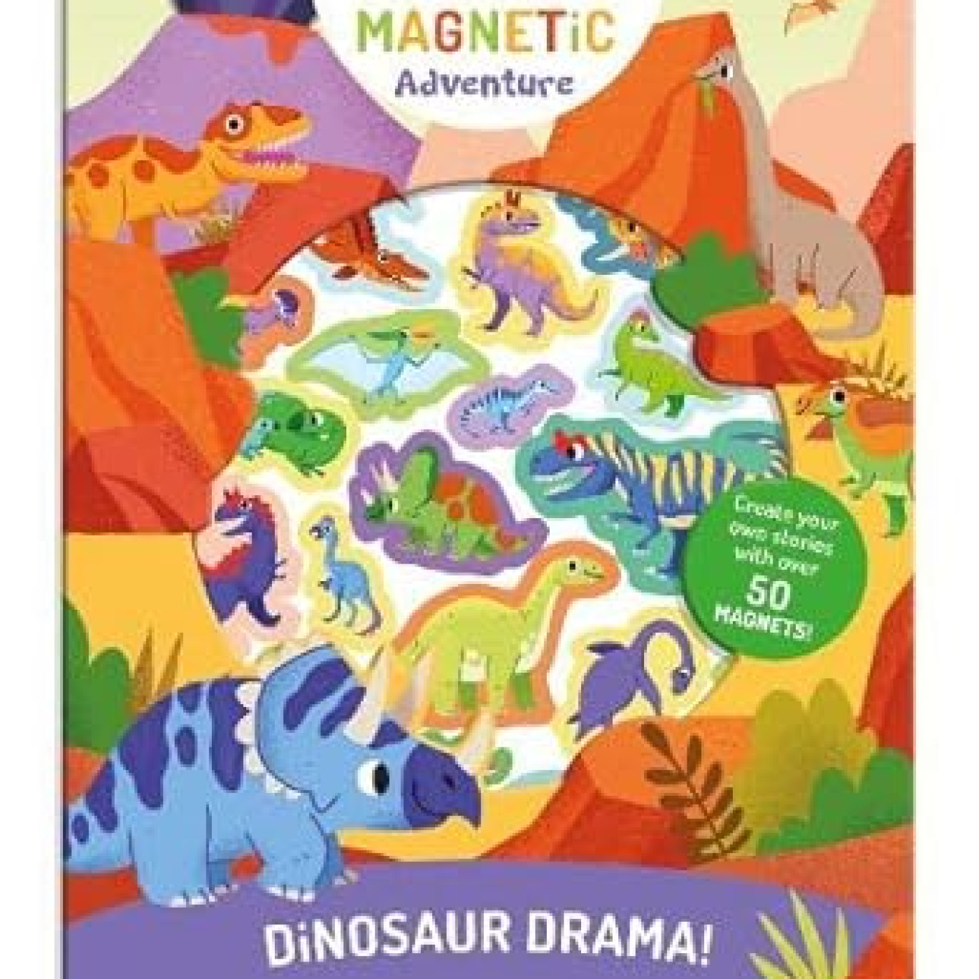 My Fold-Out Magnetic Adventure: Dinosaur Drama - KTP00291 - 9791039519342