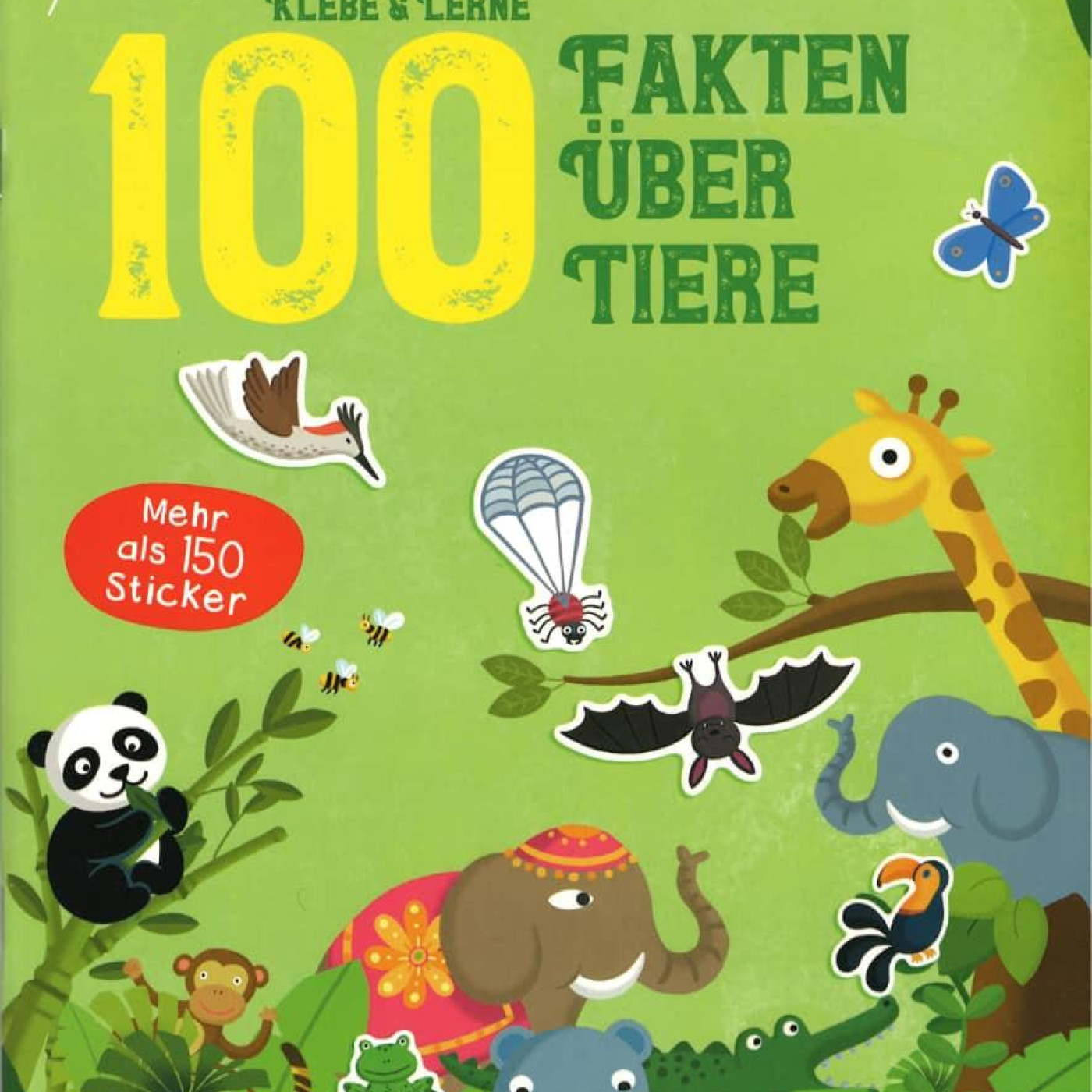 Klebe & Lerne - 100 Fakten über Tiere - KTP00356 - 9789463788977