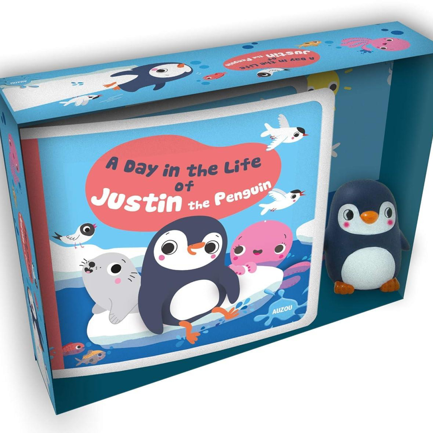 My First Bath Book & Toy:A Day in the Life of Justin the Penguin - KTP00128 - 9782733879054