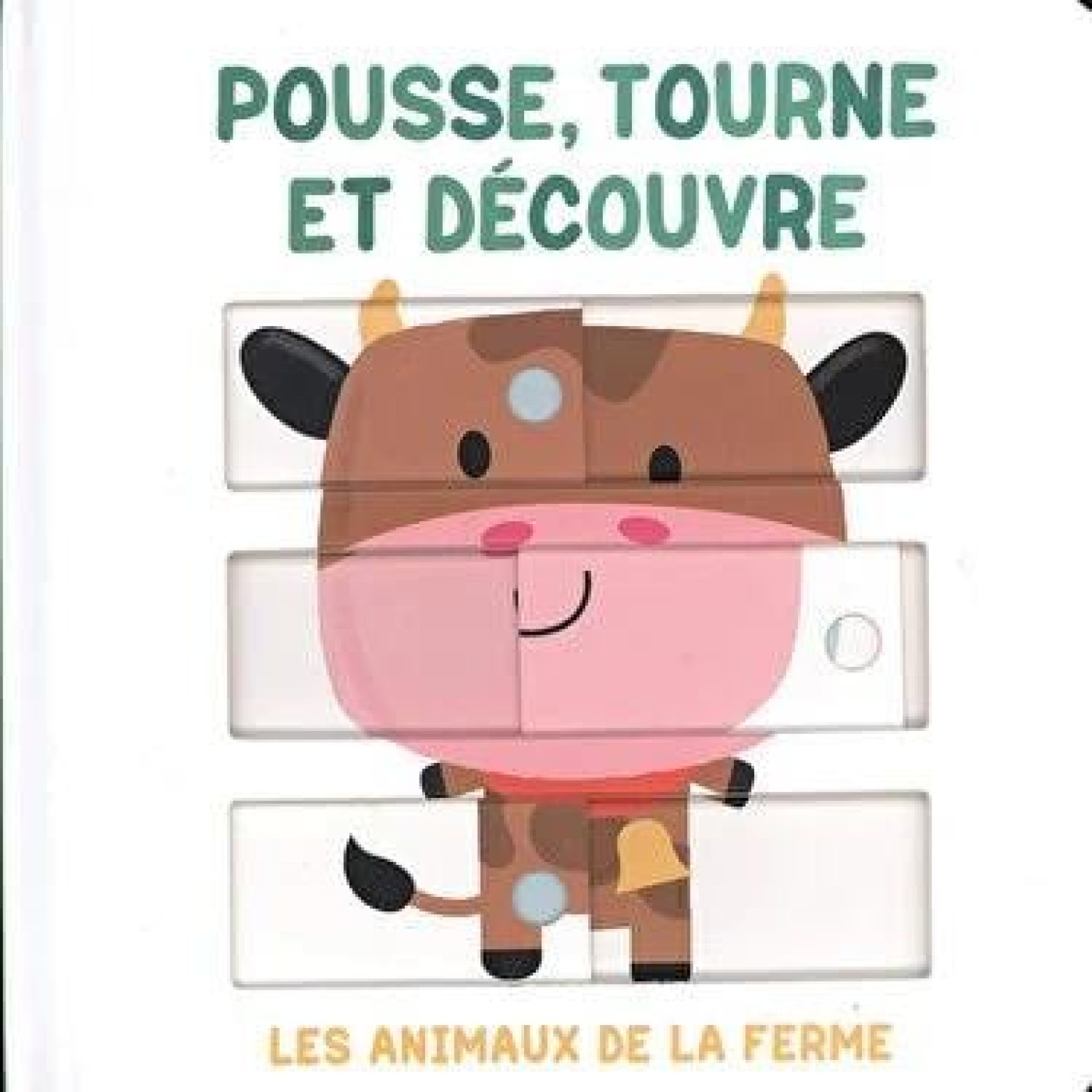 Pousse, tourne et découvre - Les animaux de la ferme - KTP00427 - 9789463605069