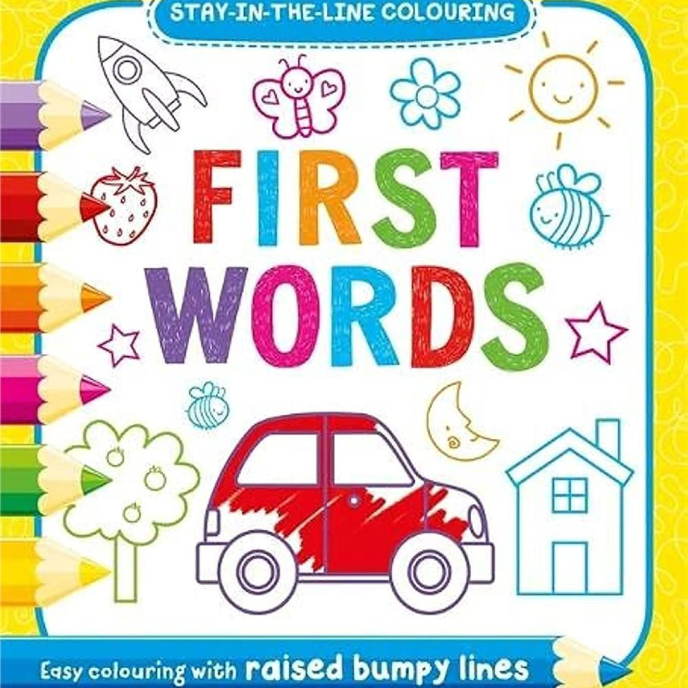 Stay in Line Colouring:  First Words - 9781838522841 - 9781838522841