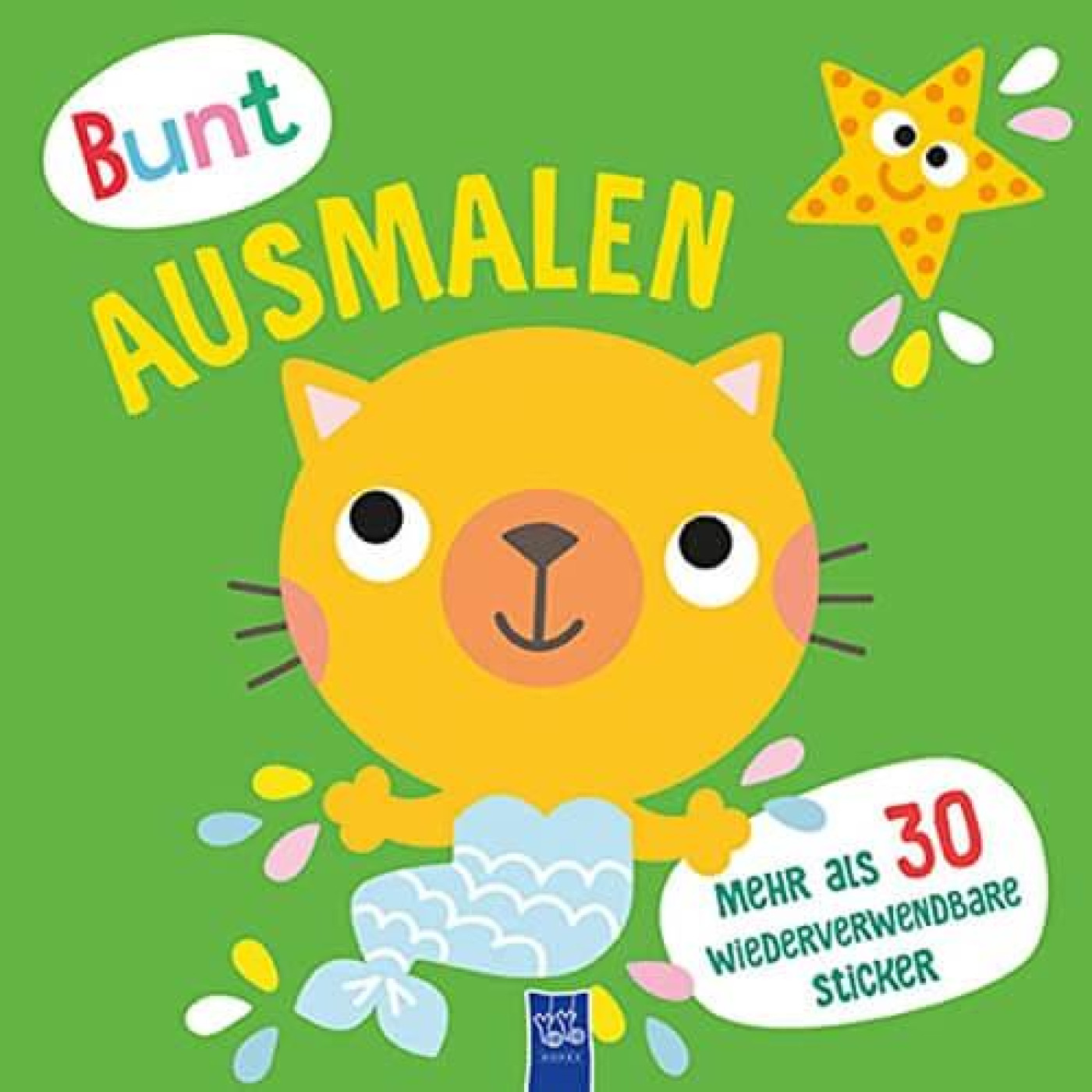 Bunt ausmalen (Cover grün / Meerkatze) - KTP00350 - 9789464225662