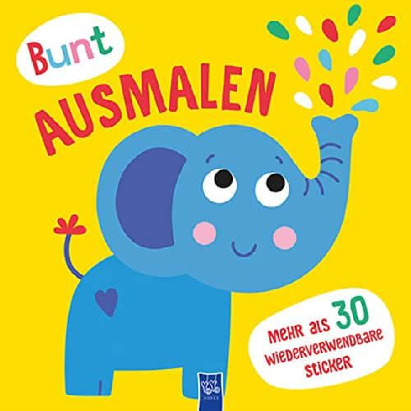 Bunt Ausmalen (Cover  grün / Elefant) - KTP00349 - 9789464225679