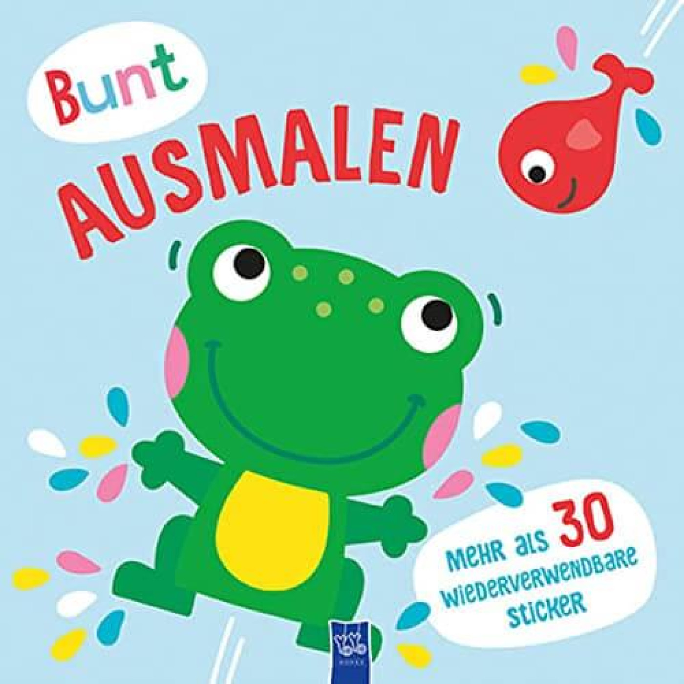 Bunt ausmalen (Cover blau / Frosch) - KTP00351 - 9789464225693