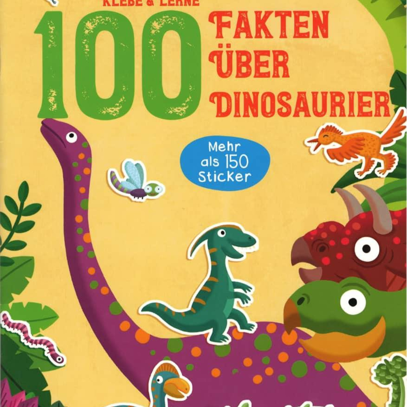 Klebe & Lerne - 100 Fakten über Dinosaurier - KTP00363 - 9789463788960