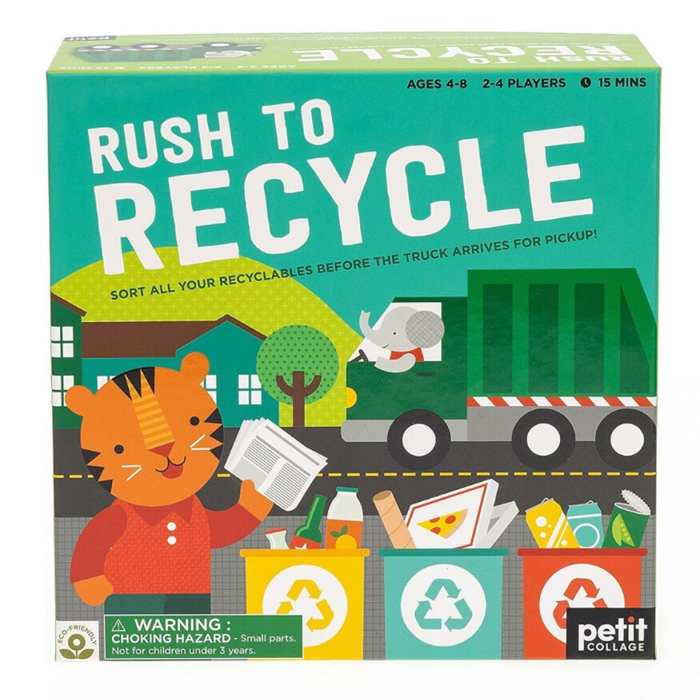 Petit Collage Geri Dönüşüm Kutu Oyunu - Rush to Recycle - PTC626 - 8100733405652