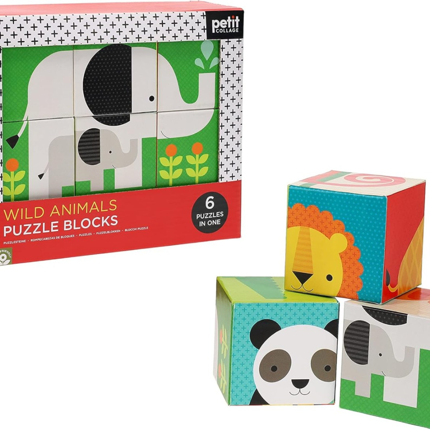 wıld animals puzzle blocks - ST00082 -