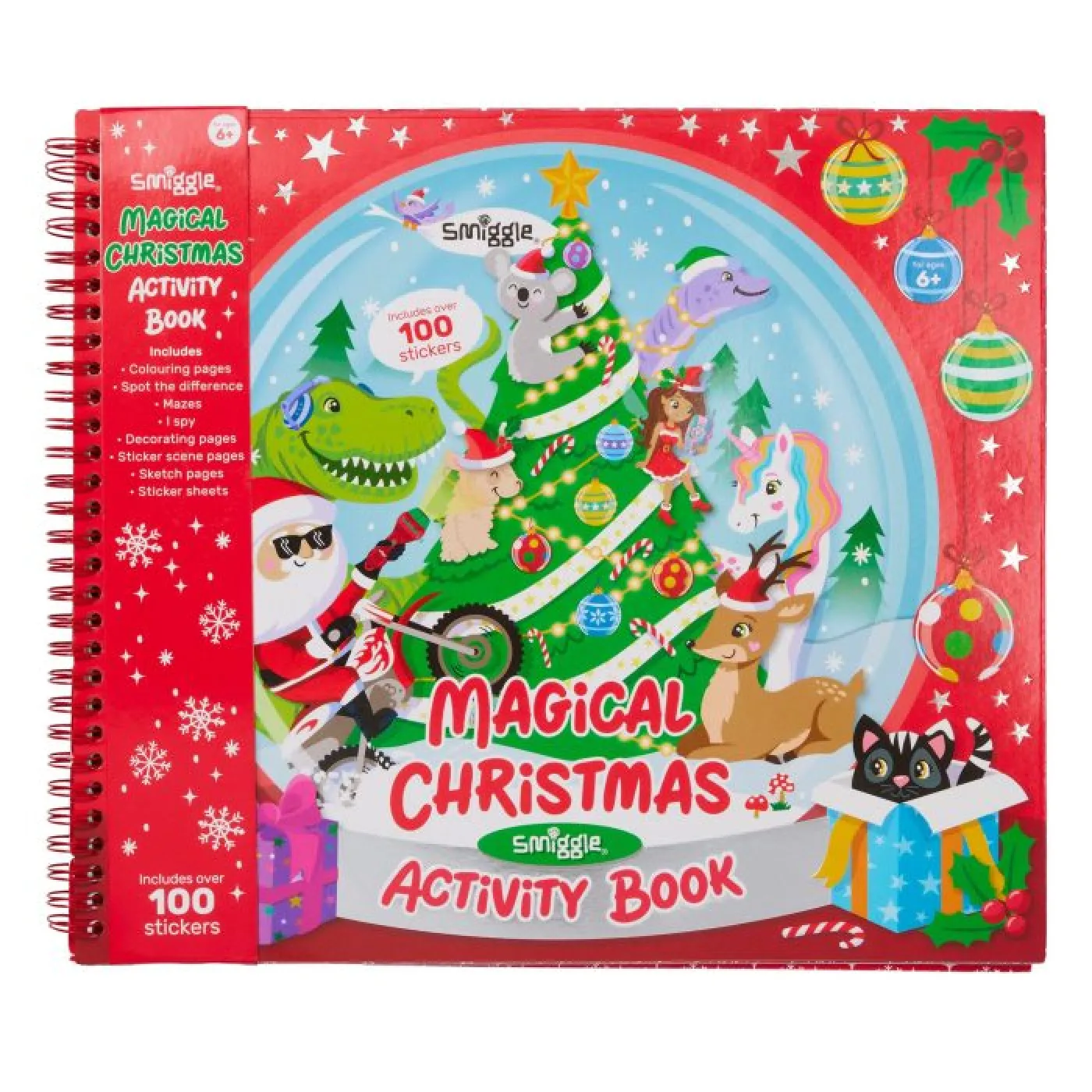 Smiggle - Büyülü Noel Alıştırma ve Sticker Yeni Yıl Eğlence Kitabı - ST00355 -