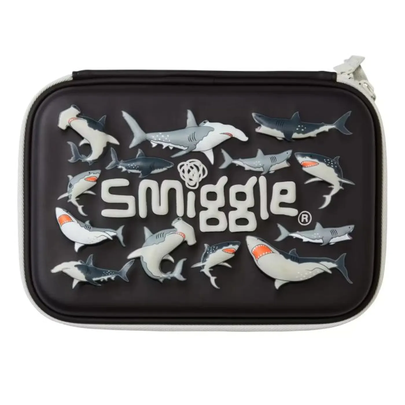 Smiggle - Drift Hardtop Köpek Balığı İkili Kalem Kutusu - ST00328 - 9332934340053