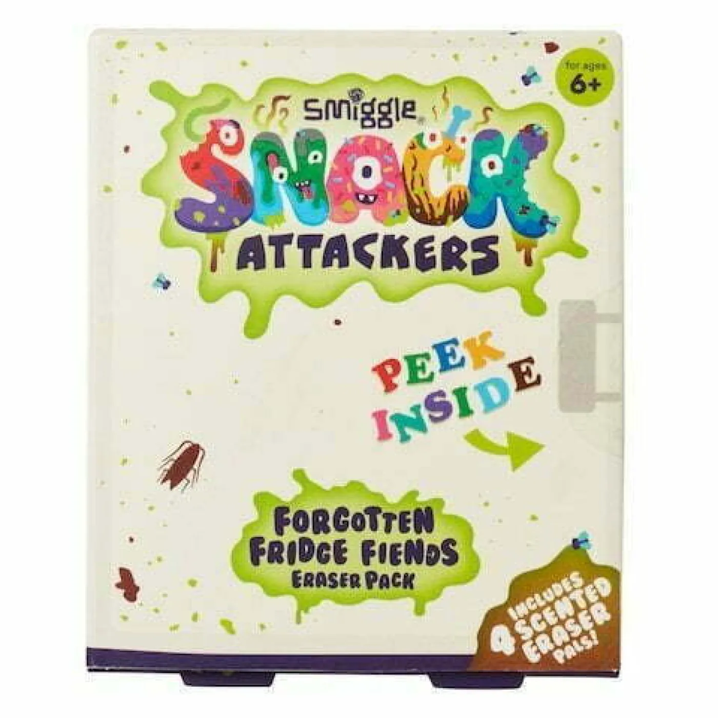 Smiggle - Snack Attackers 4lü Silgi Paketi - ST00322 -