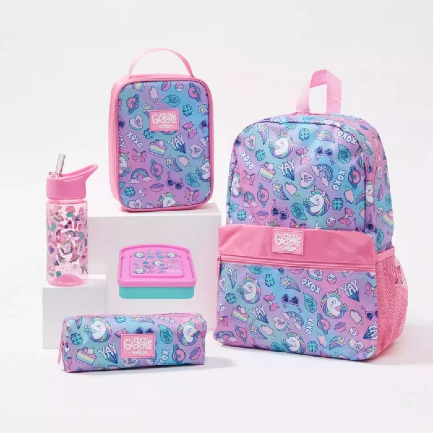 Smiggle - Giggle 4Lü Okul Çanta Seti - ST00364 - 9332934358676